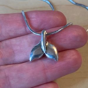 Whales Tail Necklace Fluke